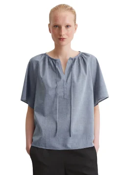 Damen Bluse aus Baumwoll-Chambray Relaxed Fit