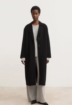 Damen Doubleface-Mantel Kaschmir und Schurwolle DYNA Oversized Fit