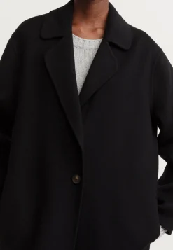 Damen Doubleface-Mantel Kaschmir und Schurwolle DYNA Oversized Fit