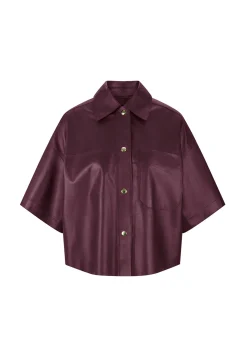 Damen Hemdjacke aus Lammleder