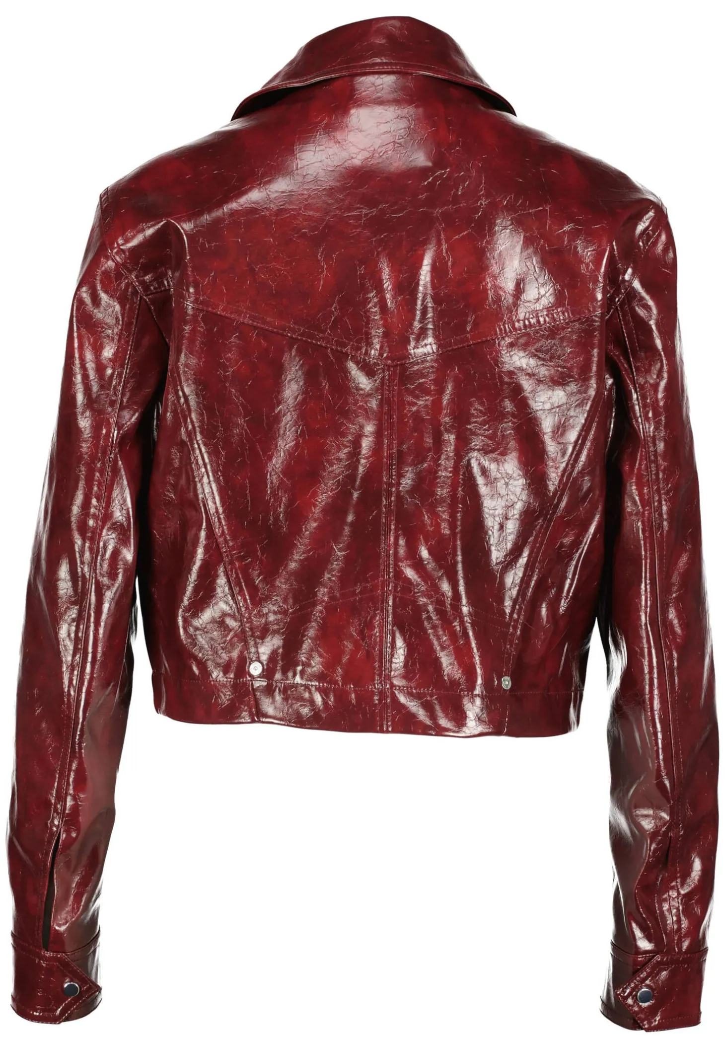 Damen Jacke aus glänzendem Kunstleder C_JASITA