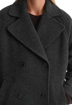 Damen Mantel mit Recycling-Wolle