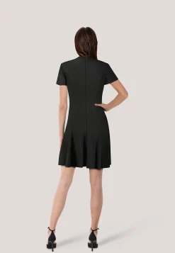 Damen Minikleid mit Schleifenbrosche