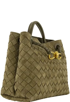 Damen Schultertasche ANDIAMO SMALL SUEDE INTRECCIATO