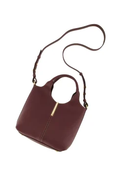 Damen Shopper aus Leder DUE MANICI MINI