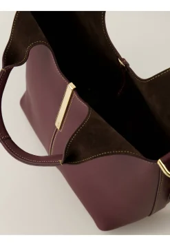 Damen Shopper aus Leder DUE MANICI MINI