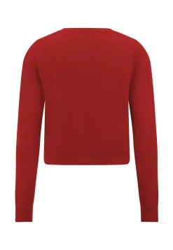 Damen Strickjacke aus Merinowolle und Kaschmir