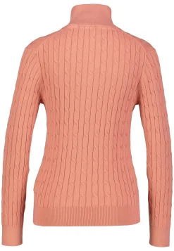 Damen Strickpullover mit Troyer-Kragen