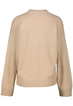 Damen Strickpullover mit Schmuckstein-Besatz PLATINUM