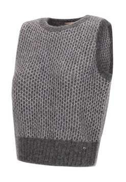 Damen Stricktop aus Alpaka-Mix