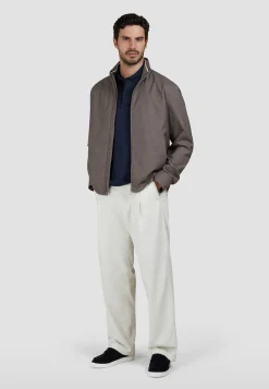 Herren Blouson aus Schurwolle mit Seide Regular Fit