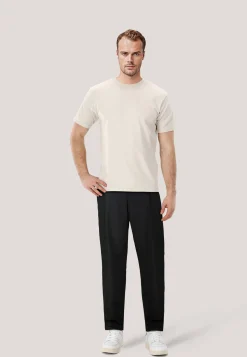 Herren Bundfaltenhose aus Seersucker THEODOR252 Slim Fit