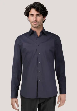 Herren Businesshemd Popeline mit Stretch L-HAYS Slim Fit