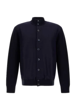 Herren Cardigan aus Baumwoll-Kaschmir-Mischung