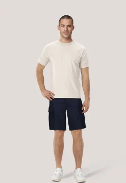 Herren Cargoshorts Leinen-Mix Relaxed Fit
