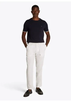 Herren Chinohose mit Leinen HARLEM SORONA LINEN Relaxed Tapered Fit