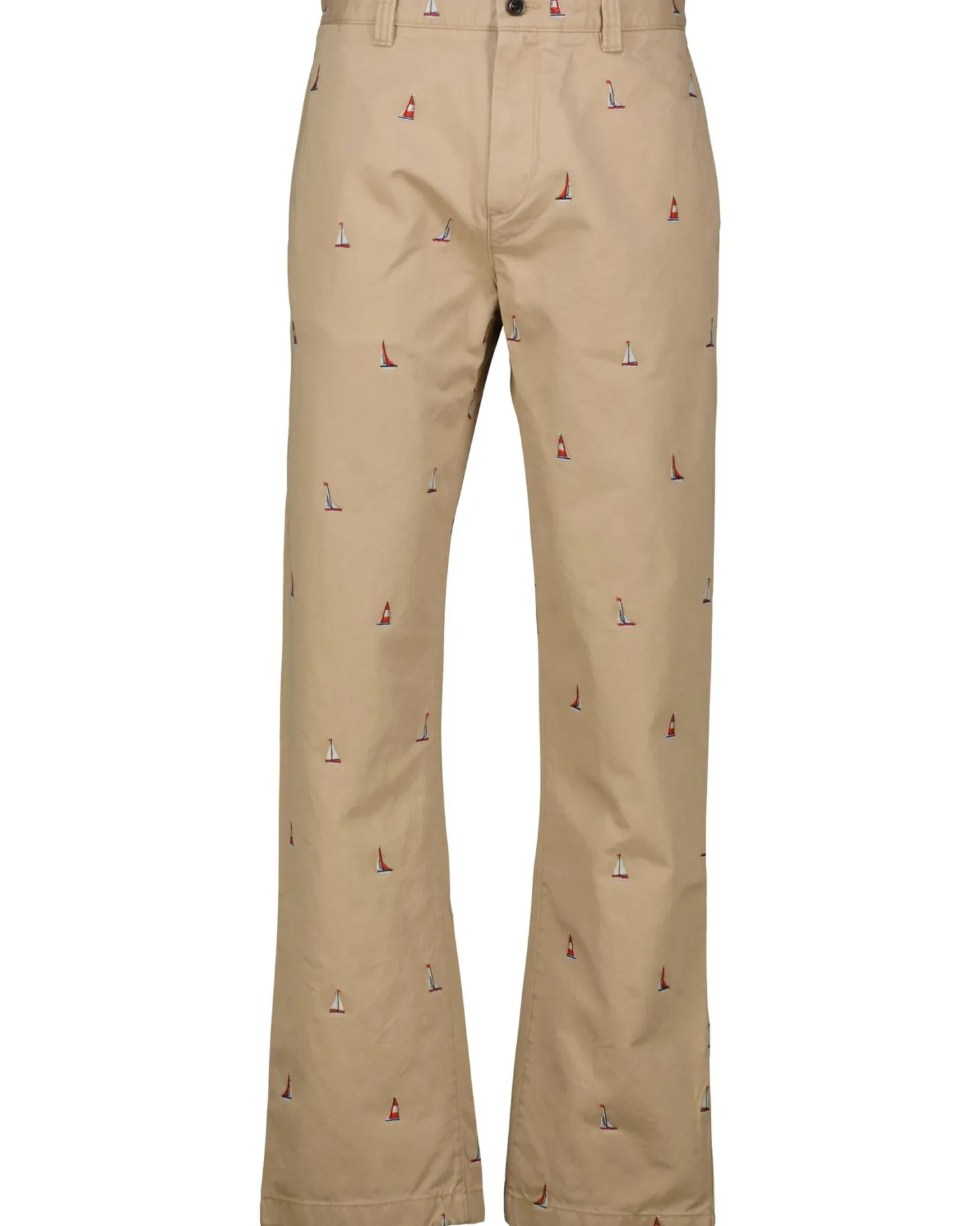 Herren Chinohose mit Stickerei Straight Fit