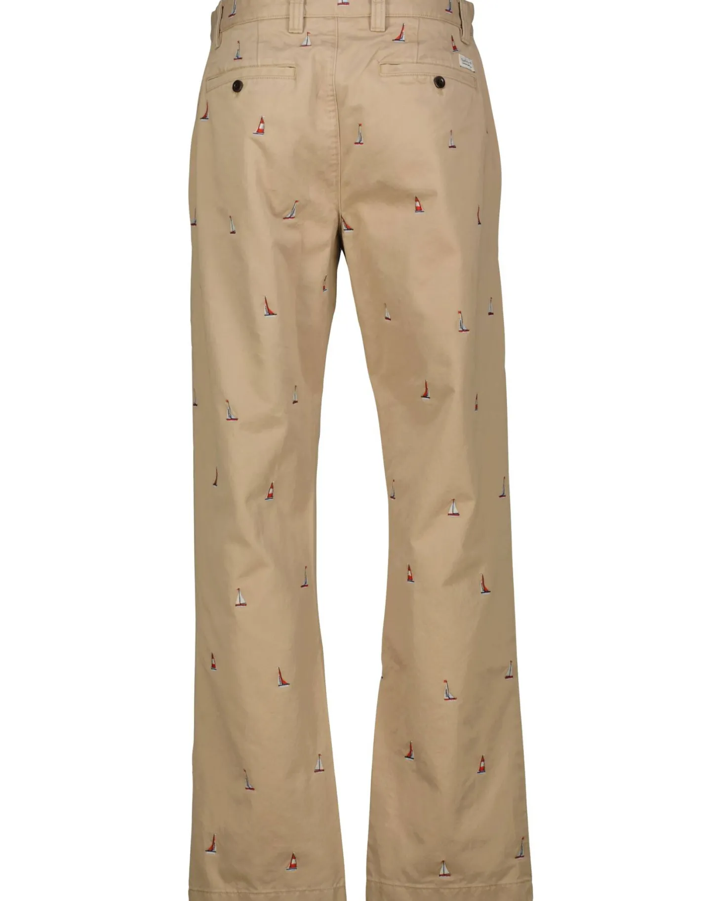 Herren Chinohose mit Stickerei Straight Fit