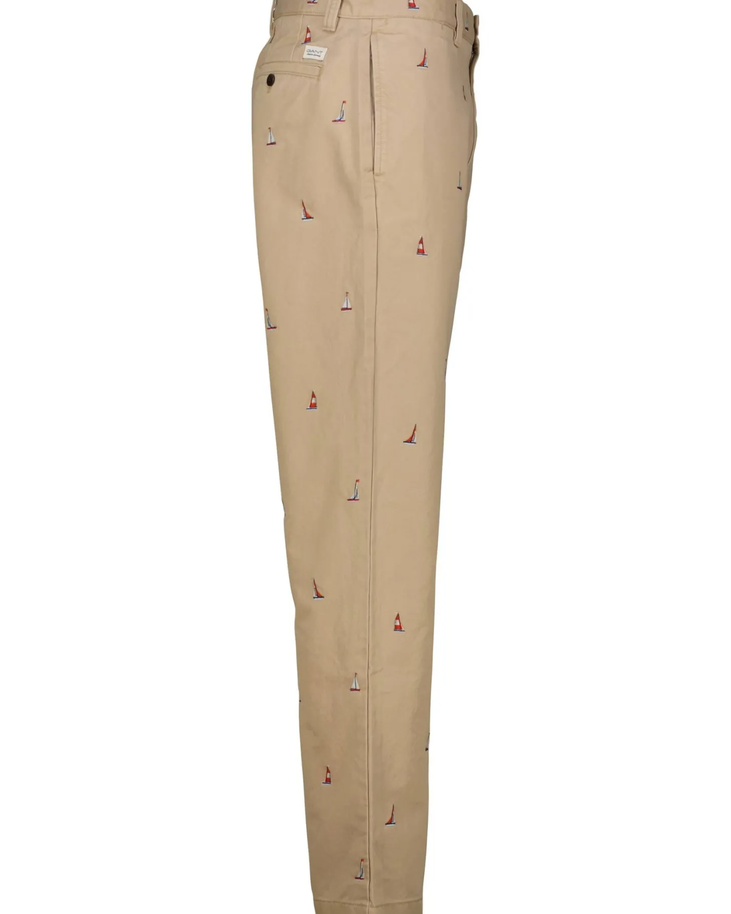 Herren Chinohose mit Stickerei Straight Fit