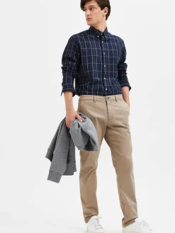 Herren Chinohose SLHSLIM-NEW MILES Slim Fit