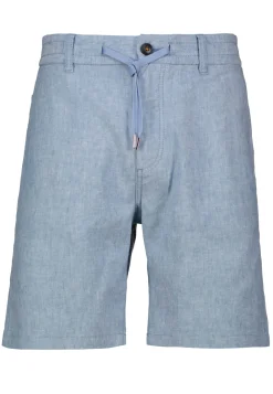 Herren Chinoshorts mit Leinen Tapered Fit