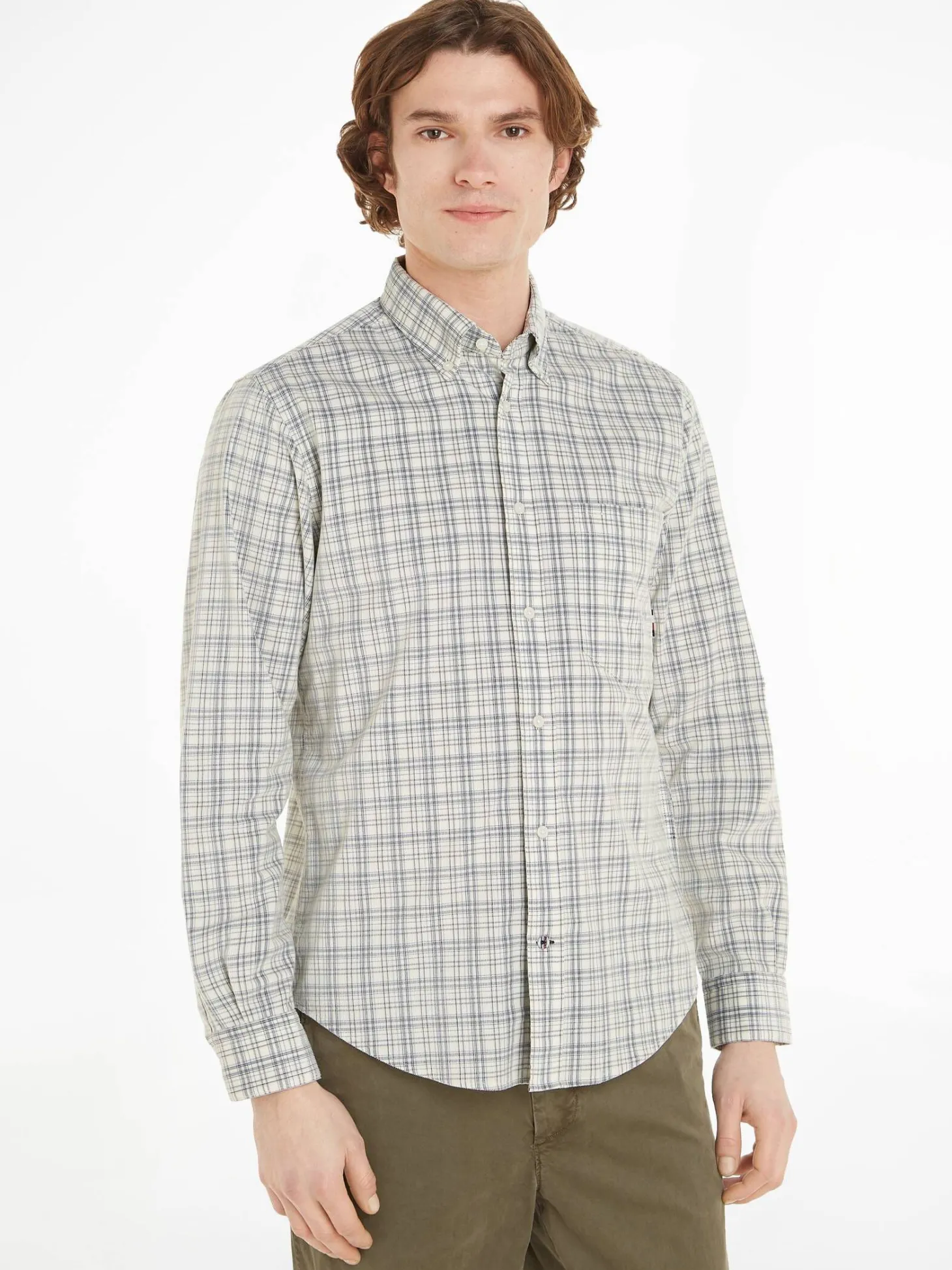 Herren Cordhemd SMALL CORDUROY TARTAN Regular Fit