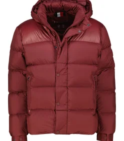 Herren Daunenjacke mit Kapuze MIX DOWN PUFFER Regular Fit