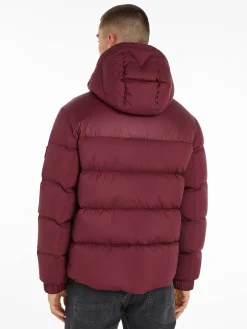 Herren Daunenjacke mit Kapuze MIX DOWN PUFFER Regular Fit