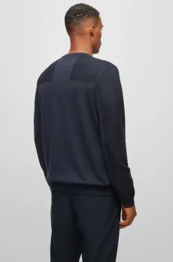 Herren Feinstrickpullover mit Schurwolle MOMENTUM-X_CN Regular Fit