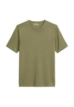 Herren Feinstrick-T-Shirt aus Bio-Baumwolle Regular Fit