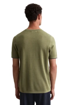 Herren Feinstrick-T-Shirt aus Bio-Baumwolle Regular Fit