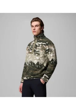 Herren Fleecepullover HELVETIA II PRINTED HALF SNAP FLEECE