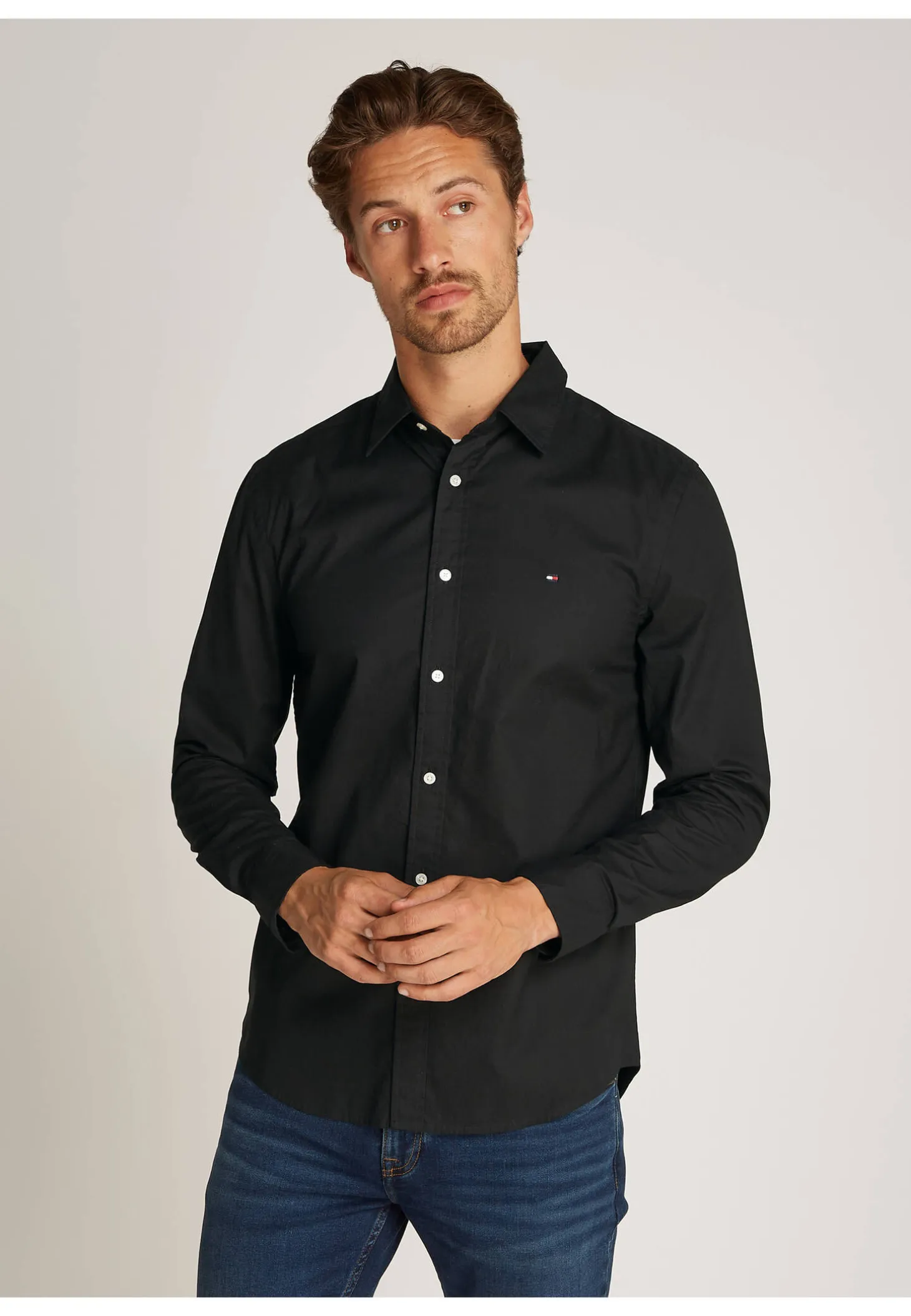 Herren Freizeithemd FLEX POPLIN Slim Fit