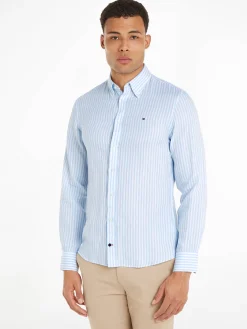 Herren Freizeithemd mit Leinen