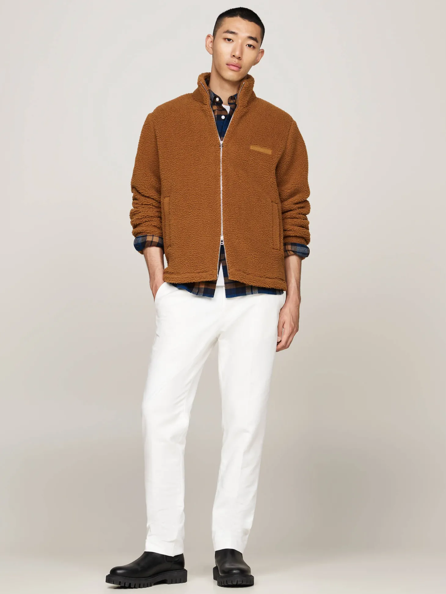 Herren Freizeitjacke aus Teddy-Fleece Regular Fit