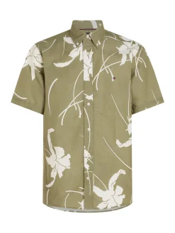 Herren Hemd LARGE TROPICAL PRINT Regular Fit Kurzarm
