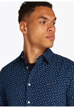 Herren Hemd aus Baumwolle FLEX POPLIN AOP SF SHIRT Slim Fit