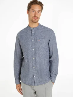 Herren Hemd aus Baumwoll-Leinenmischung MAO LINEN BLEND SHIRT Regular Fit