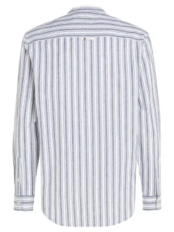 Herren Hemd aus Baumwoll-Leinenmischung MAO STRIPE LINEN BLEND SHIRT