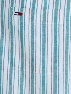 Herren Hemd aus Baumwoll-Leinenmix Regular Fit Kurzarm