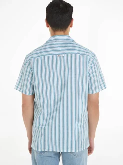 Herren Hemd aus Baumwoll-Leinenmix Regular Fit Kurzarm