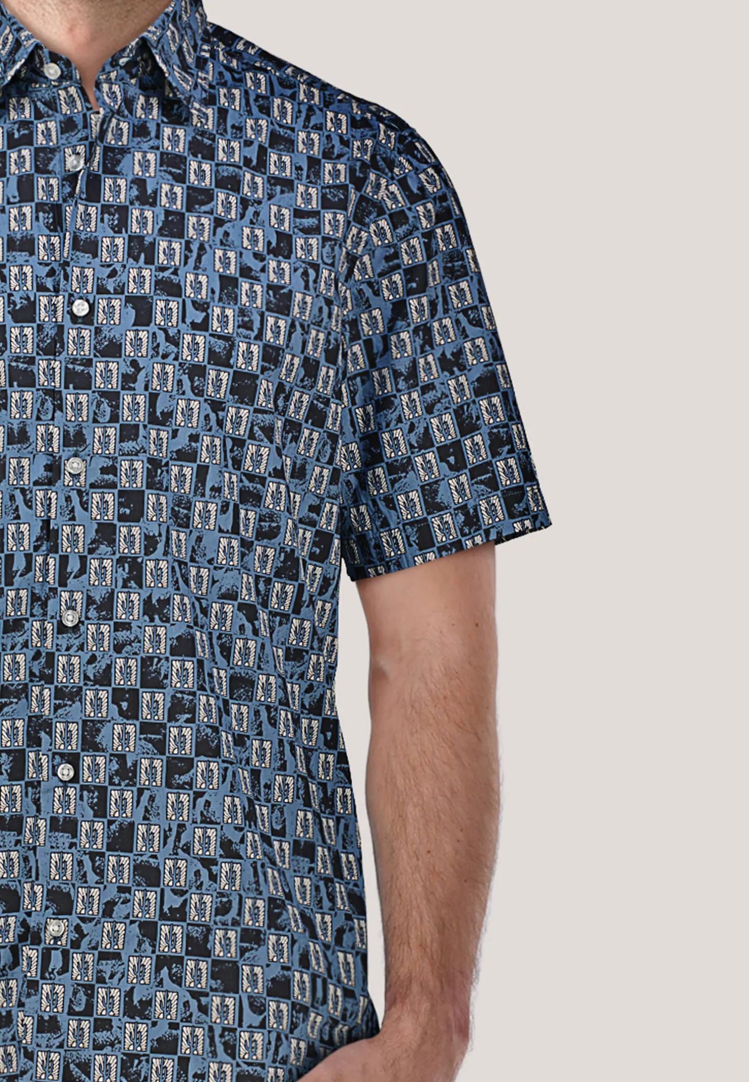 Herren Hemd aus Baumwoll-Popeline RASH_2_M Regular Fit