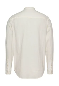 Herren Hemd aus Bio-Baumwolle und Leinen TJM LINEN MIX BAND COLLAR SHIRT