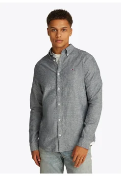 Herren Hemd aus Bio-Baumwolle und Leinen Regular Fit