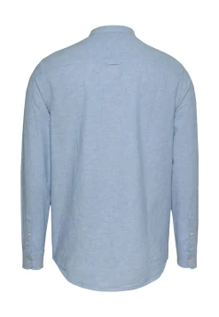 Herren Hemd aus Bio-Baumwolle und Leinen TJM LINEN MIX BAND COLLAR SHIRT