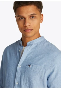 Herren Hemd aus Bio-Baumwolle und Leinen TJM LINEN MIX BAND COLLAR SHIRT