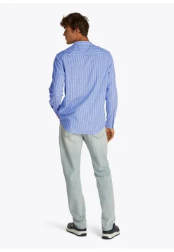 Herren Hemd aus Bio-Baumwolle und Leinen TJM LINEN MIX BND STP SHRT EXT