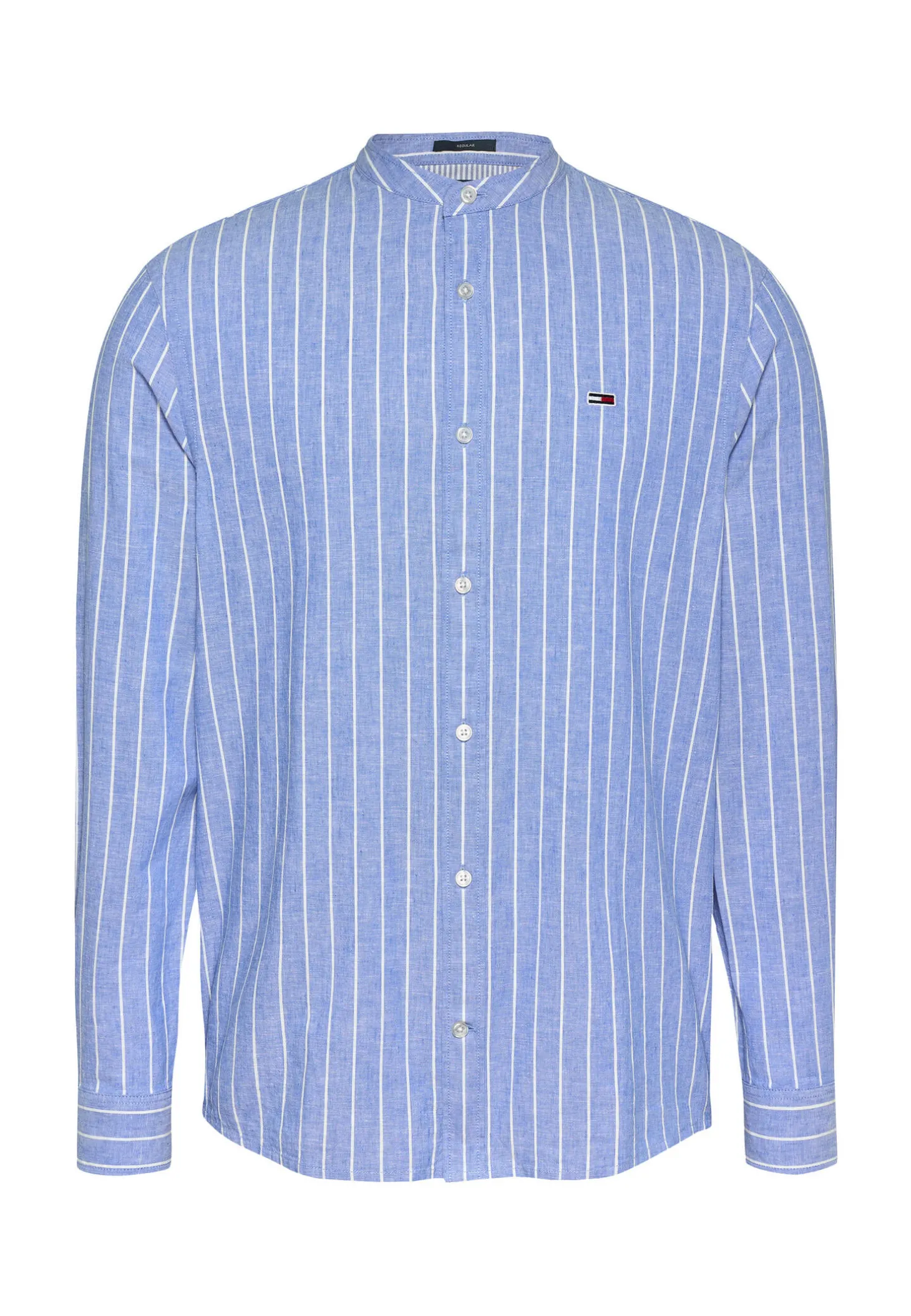 Herren Hemd aus Bio-Baumwolle und Leinen TJM LINEN MIX BND STP SHRT EXT