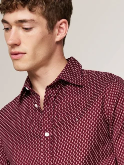 Herren Hemd BRUSHED PRINT SF SHIRT Slim Fit