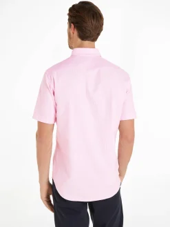 Herren Hemd CL-W OXFORD STRIPE SHIRT Regular Fit Kurzarm